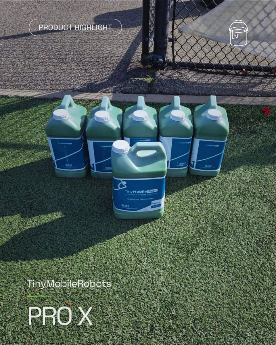TMRobots_US's tweet image. We don't just do straight lines...we do them in full color too! 🎨

Our high-contrast paints are designed to stay bright and sharp, ensuring your home turf looks championship-ready for every kickoff. 

#TinyMobileRobots #GameDayReady #LineMarking #FieldMaintenance