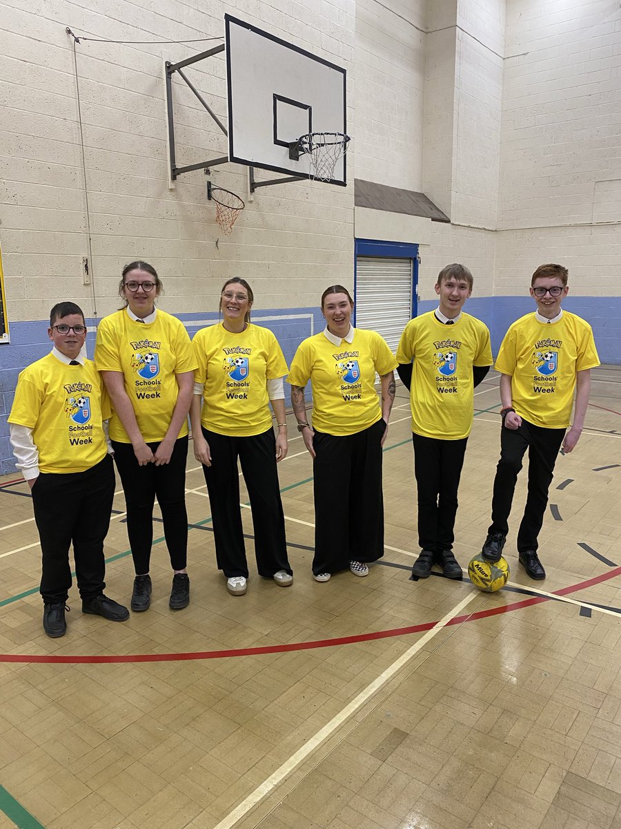 Howden_PE's tweet photo. What a week we have had for @SchoolsFootball Football Week. Football activities galore, @PokemonNewsUK inspired lessons and lots of random football shirts worn by staff and pupil all week. #SFW2026 https://t.co/COVV1q1nlH