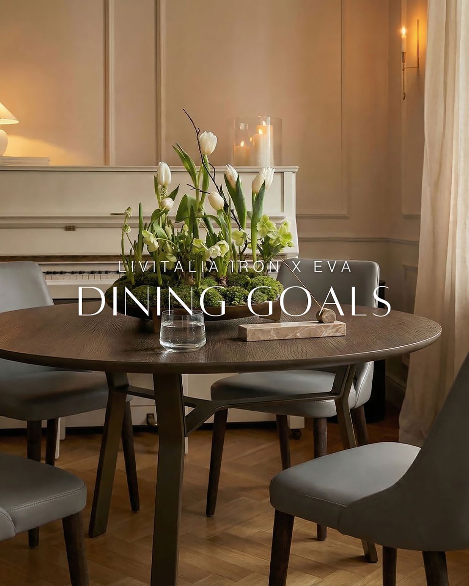 LivareaBerlin's tweet image. Wochenende in Sicht!
Zeit für gute Gespräche, fantastisches Essen und einen vollen Tisch.
Unser Setup für das perfekte Weekend-Dinner: Der runde Livitalia Iron Esstisch und die bequemen Eva Stühle.

livarea.de/livitalia-iron…
#Esszimmer #Livitalia #Designmöbel #Livarea #Dinnerparty