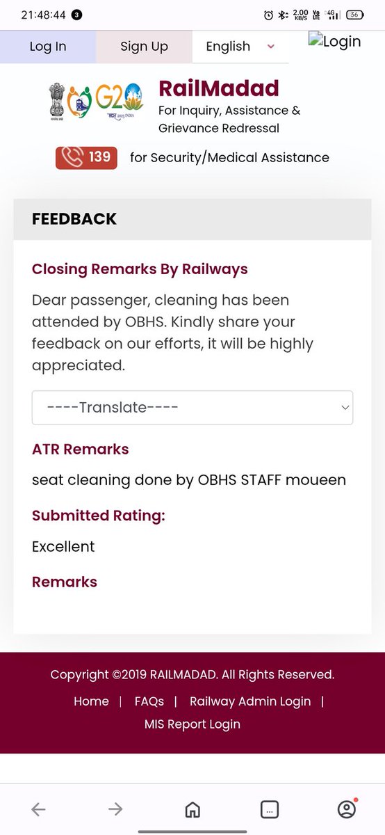 OfficeofAKD's tweet photo. Appreciate it. Done a fabulous job. Supportive staff. @RailwaySeva thank you for listening to us. https://t.co/rfuSesQzG4