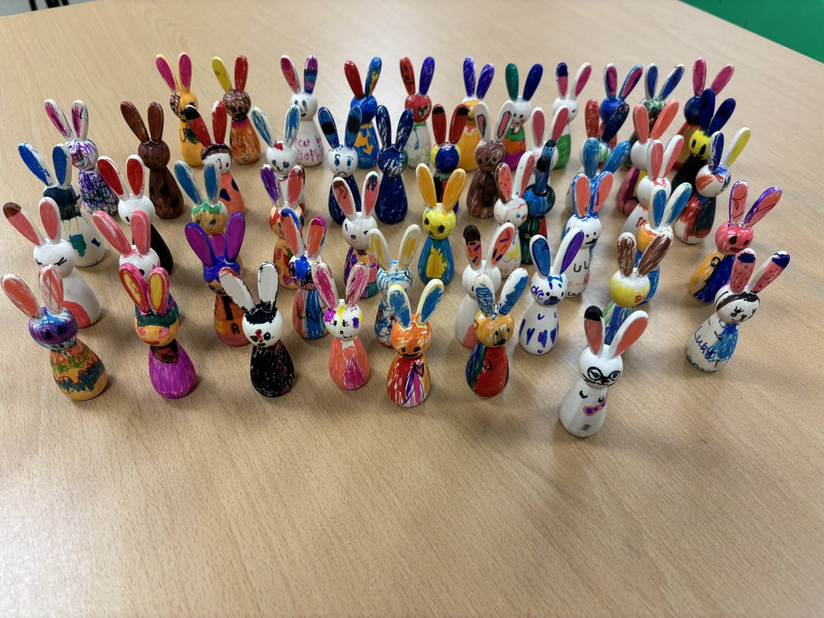 The perks of my job , bunny craft oh and of course the holidays , two weeks off for me now 😊