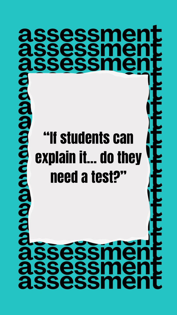 AACinfo's tweet image. We often default to tests—but they’re just one way to see learning.

Sometimes a conversation reveals more than a score ever could.

Would you count it? 👇

#AssessmentMatters #RethinkAssessment #AACConnect
