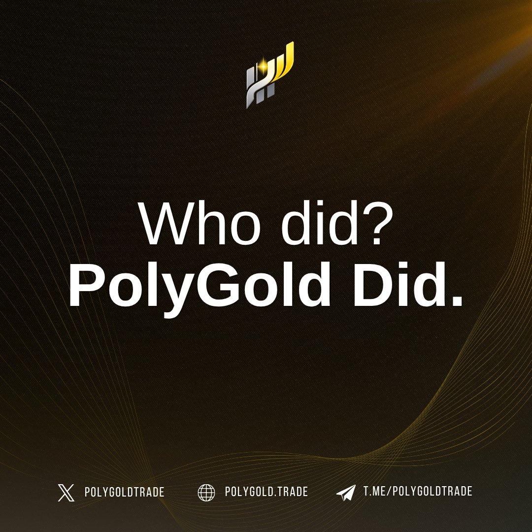 Polygold | World First Social Prediction Copy Bot tweet media