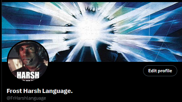 Frost Harsh Language. tweet media