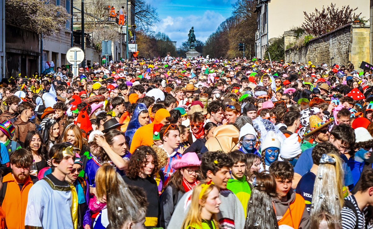 Image de Préfet du Calvados - 🎭 Plus de 32 000 festivaliers ont participé au #carnavalétudiant de #Caen cette année (36 000 en 20