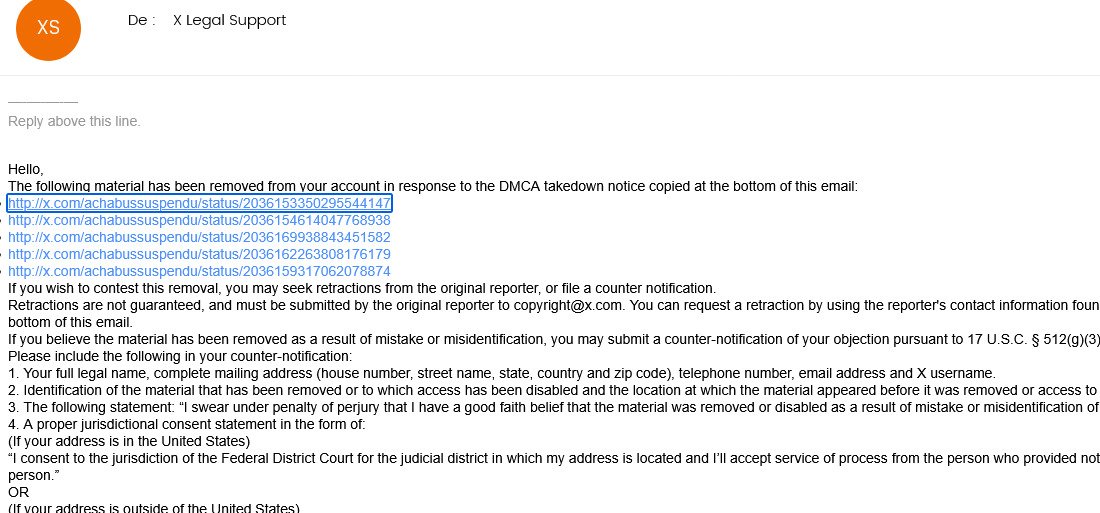 Achabus suspendu tweet media