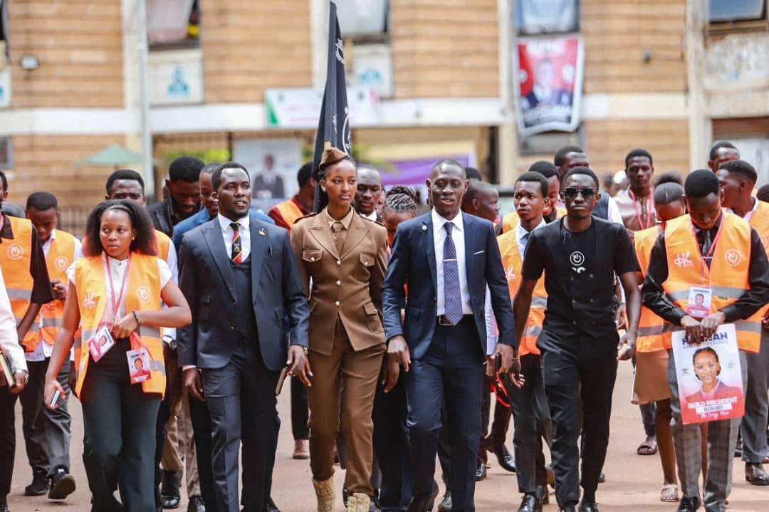 LNangumya93665's tweet image. It was Hannah Vs the rest in today's Guild Presidential debate at Makerere #rebooting the ivory tower