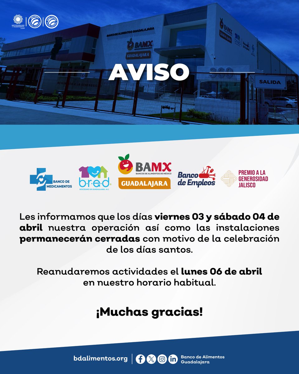 Banco de Alimentos Guadalajara tweet media
