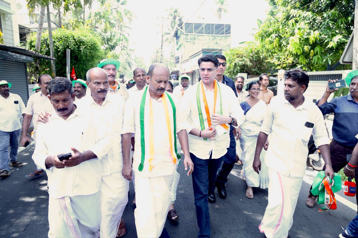SachinPilot's tweet photo. Participated in a door-to-door campaign for our candidate, Shri Mohammed Shiyas ji. The growing wave of support clearly reflects the people’s desire for positive change!

📍Kochi Assembly, Keralam

@rahulgandhi @kcvenugopal @priyankagandhi @SunnyJosephINC @vdsatheesan @INCIndia @INCKerala