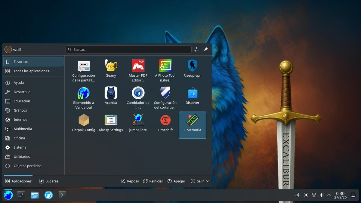 vendefoulwolf's tweet photo. New!!!🐺 #Vendefoul Wolf + #SonicDE: Linux without systemd, with #OpenRC and #XLibre. Pure performance, fluid speed, zero telemetry. The desktop that flies, doesn't spy on you #PrivacyFirst Information and download -> https://t.co/kufZtabnWv https://t.co/QpTQpsvAAT
