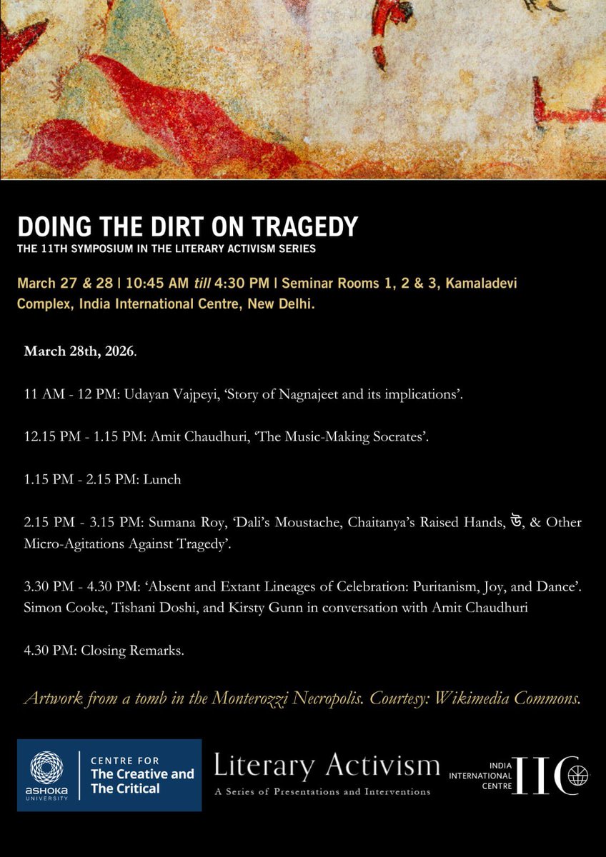 litactivism's tweet photo. Day 2 of the 11th Literary Activism symposium, ‘Doing the Dirt on Tragedy’, is tomorrow, 28th March. It’s open to all. https://t.co/QVaWsW4jX2