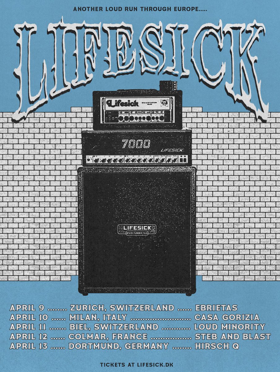 lifesickhc's tweet photo. 5 SHOWS! STACKED LINEUPS!

April 9th – Zurich, Switzerland – Ebrietas
April 10th – Milan, Italy – Casa Gorizia
April 11th – Biel, Switzerland – Loud Minority
April 12th – Colmar, France – Steb and Blast
April 13th – Dortmund, Germany – Hirsch Q https://t.co/KrKdYFf2X6