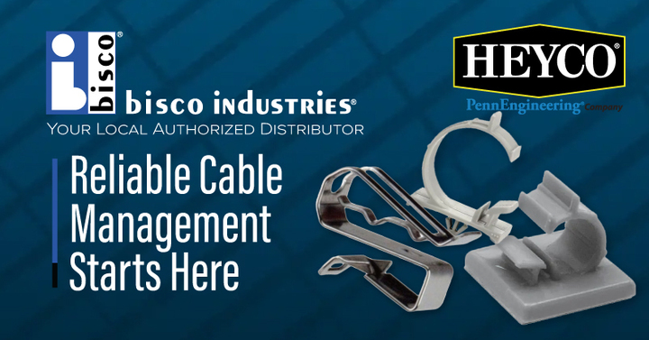 biscoindustries's tweet image. Secure your wiring with Heyco clips—reusable, durable, &amp;amp; reliable for aerospace &amp;amp; industrial panels. Keep cable harnesses organized, protect installations, &amp;amp; trust bisco industries for immediate stock &amp;amp; dependable solutions.
#WireManagement #Aerospace #Industrial #CableSolutions