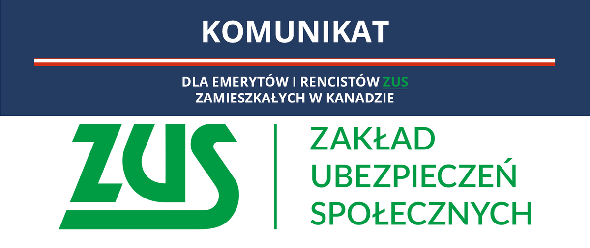 PLinCanada's tweet photo. 📣 Uprzejmie informujemy, że Zakład Ubezpieczeń Społecznych rozpoczął kontrolę uprawnień do pobierania polskich świadczeń emerytalno-rentowych przez osoby zamieszkałe w Kanadzie.

🔗 Pełna treść komunikatu oraz informacje o sposobie potwierdzenia prawa do świadczeń dostępne są pod adresem 👉

https://t.co/TqjJvcDS4X
