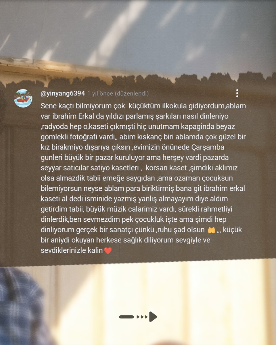 Sadece müzik değil, hayatın ta kendisi... 🥀

İbrahim Erkal'ın "İnsafsız" eserine gelen özel yorumları sizler için derledik. (Kaydırın 👉)

Peki, sizin İbrahim Erkal ile unutamadığınız bir anınız veya şarkılarında bulduğunuz bir hikayeniz var mı? Yorumlarda buluşalım! 👇