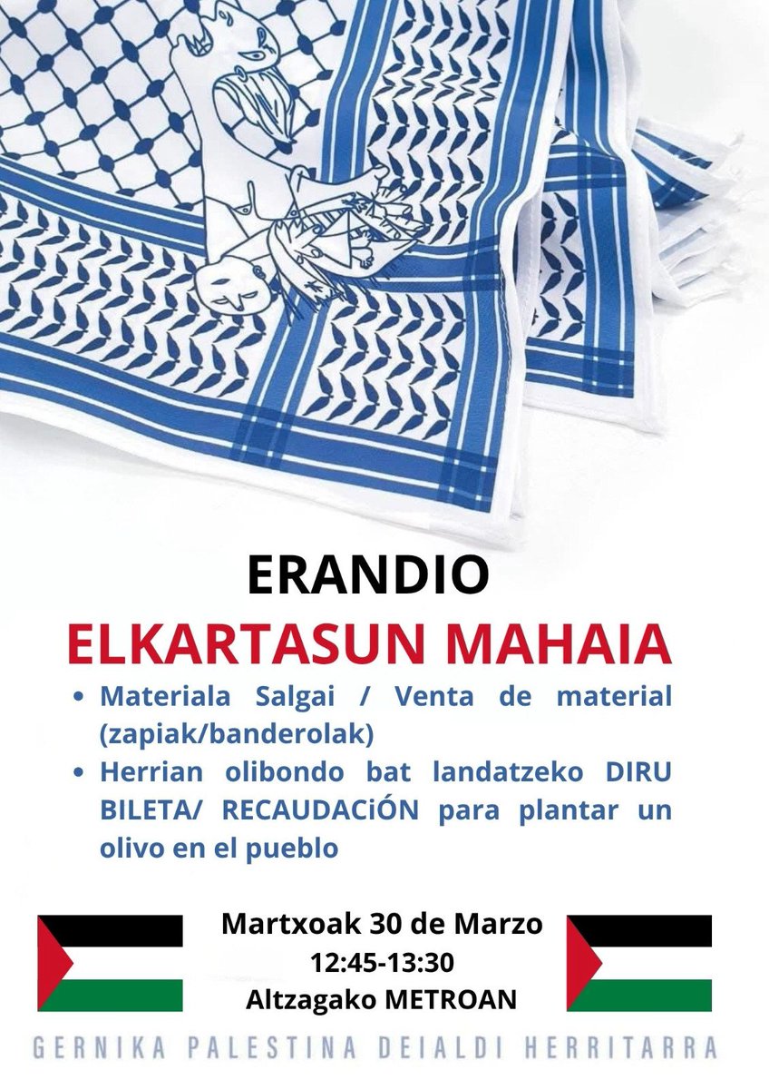 Gernika-Palestina Herri Ekimena tweet media