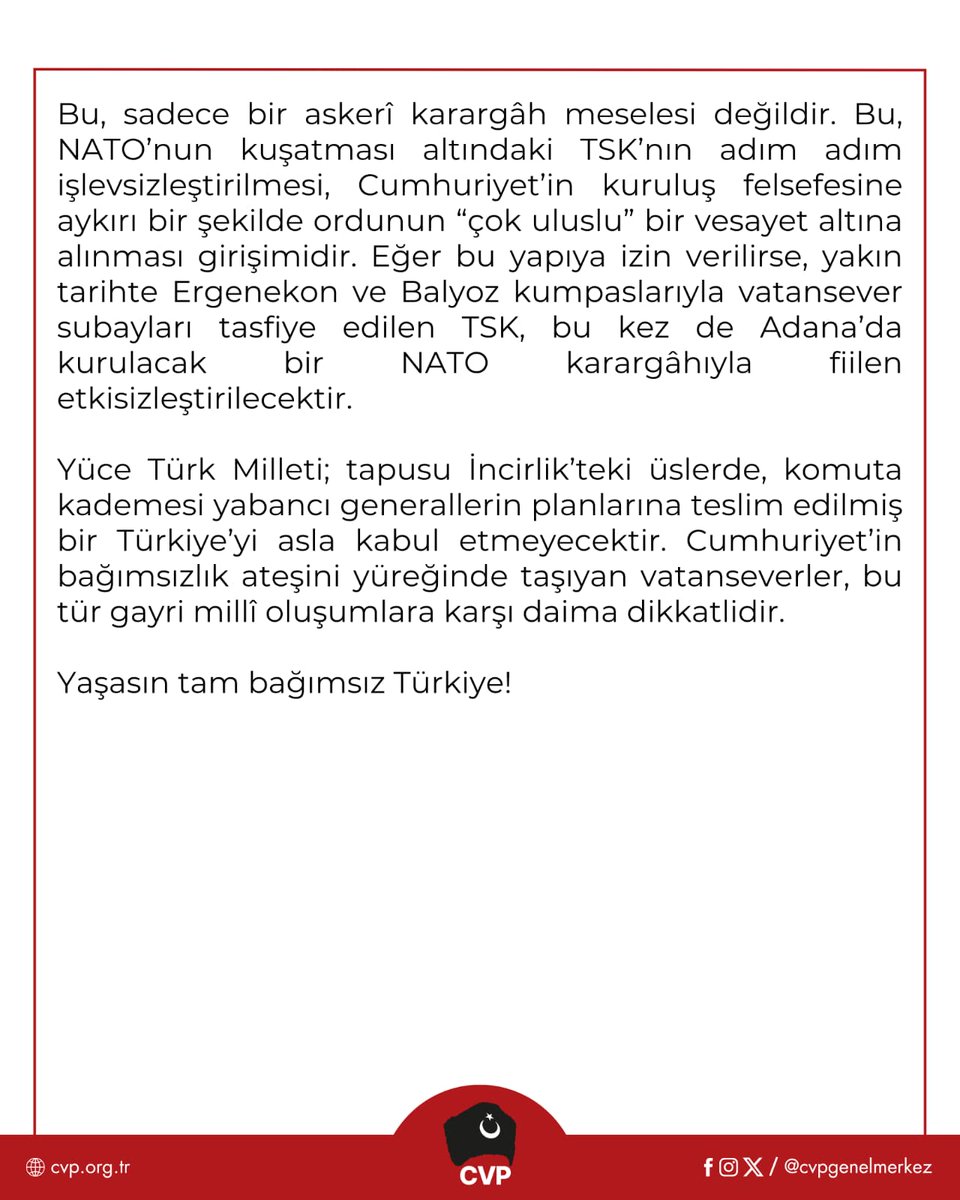 Cumhuriyetçi Vatanseverler Partisi tweet media