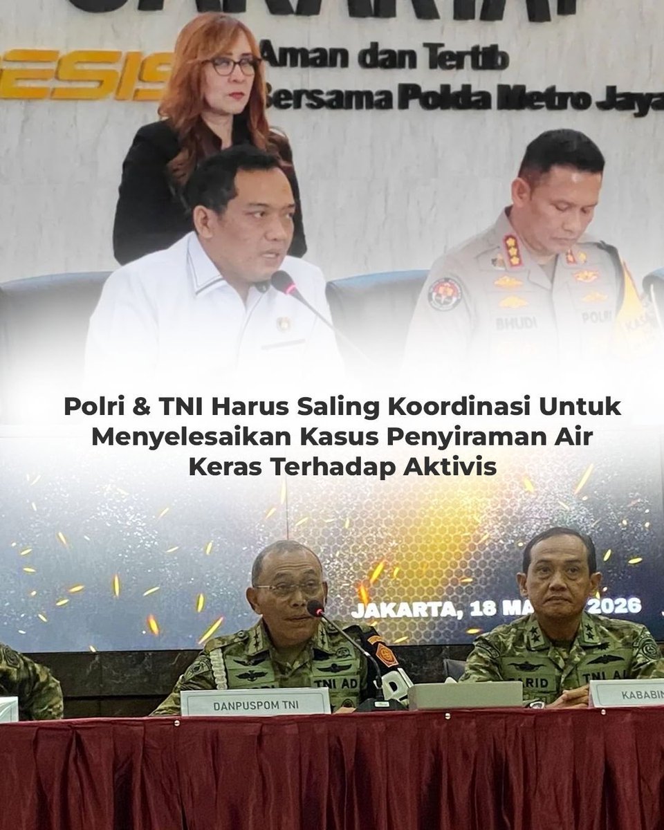 Setuju koordinasi bareng biar kasus cepet selesai

#Polri #TNI #AirKeras