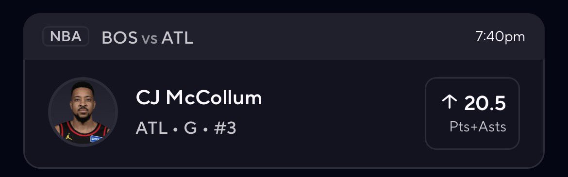 Da1Dolla's tweet photo. WE GO CJ MCCOLLUM 🏀‼️ HE BEEN IM HIS BAG 💼 LATELY 🔥 #prizepicks #PrizePicks #BetWithTheBest #KastChileNoEstáContigo #LingOrm #SportyBet #BettingCommunity #NBABets https://t.co/bz26mEs9nD