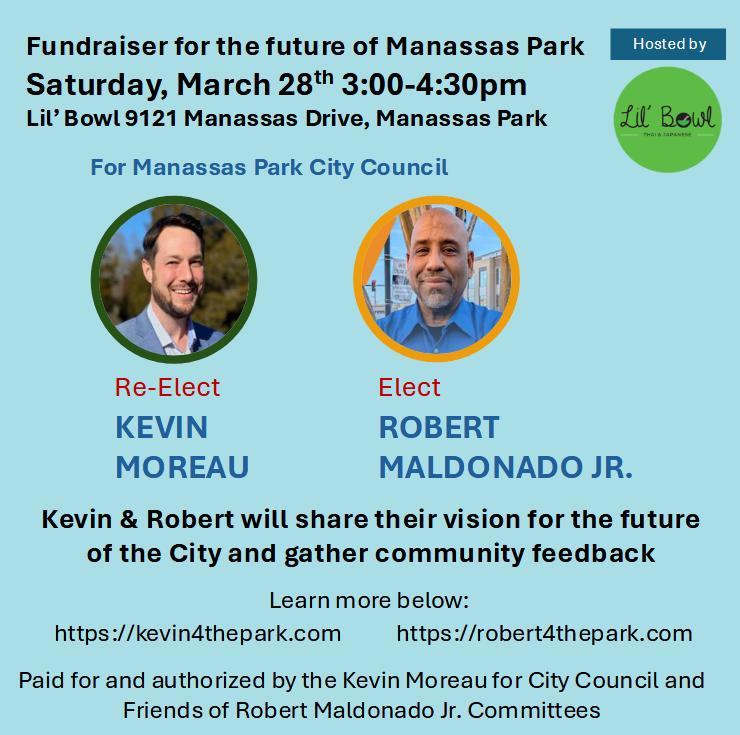 ManassasCPCDems's tweet photo. Friday Roundup from MMPCDC, 3-27-2026 - https://t.co/vWykhcAiLh  Click on the link to view our list of upcoming Democratic events. https://t.co/7fMWIdWtKd