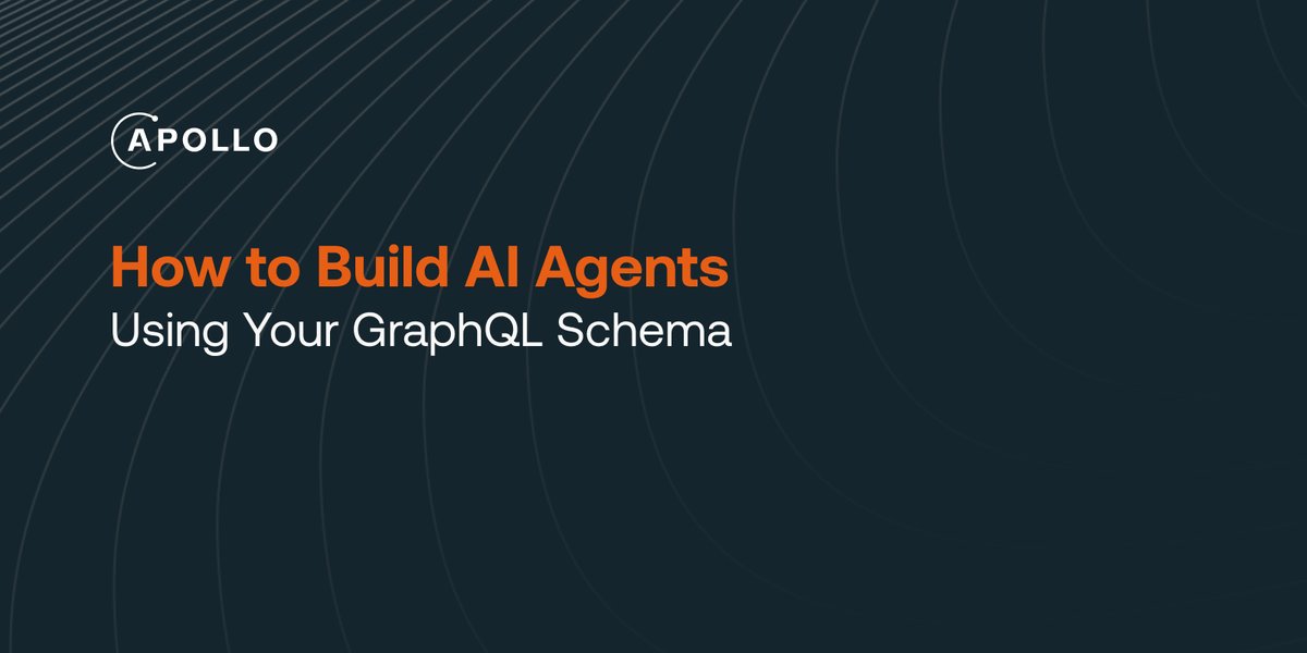 apollographql's tweet image. Your GraphQL schema is already a machine-readable map of your domain.

Apollo MCP Server converts your existing operations into AI-callable tools, zero backend changes required.

Full walkthrough → apollographql.pulse.ly/qul1rrw9oc
#GraphQL #MCP #AIAgents
