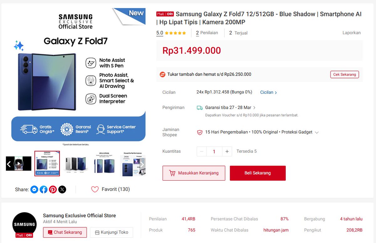 JuliansyahSap18's tweet photo. @ShopeeID Pengen cobain #GalaxyZFold7 udah ada 200MP Camera &amp; ultra sleek desainnya. Pasti jadi game changer di dunia smartphone! #GalaxyZFold7xShopee   Bismillah yakin ini adalah rezeki saya dari @LazadaID
agar punya smartphone impian GALAXY Z FLIP7 https://t.co/tQZwmJpxWG