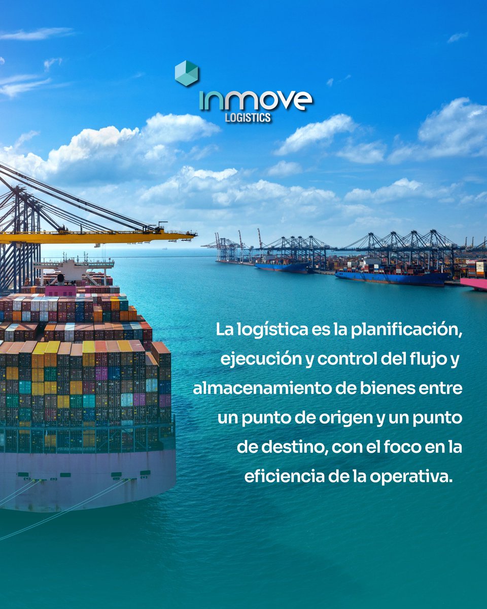 InmoveLogistics's tweet photo. La logística es un sistema complejo que conecta infraestructura, planificación, producción, almacenamiento, transporte y gestión de talento.

👉Desliza para conocer los aspectos clave de este concepto.

#InmoveLogistics #Logistica https://t.co/kAJg7JLyKT