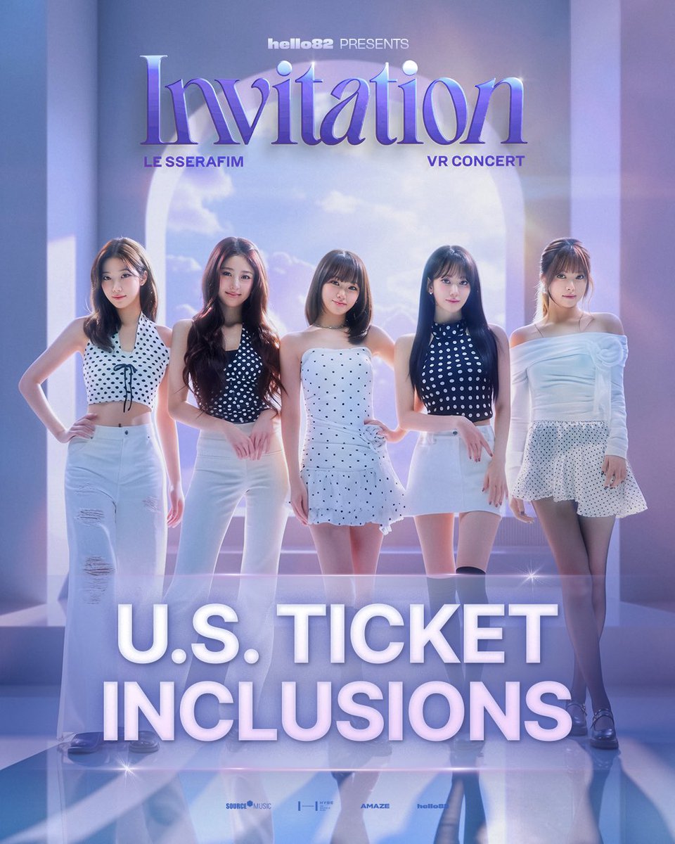 hello82PRESENTS's tweet image. Exclusive inclusions for FEARNOT that shine like pearlies 💎
Don’t miss your invite to &amp;lt;LE SSERAFIM VR CONCERT : INVITATION&amp;gt;

Tickets On Sale 3/30 | 10PM PT
🔗 hello82.com

@le_sserafim @AMAZE_VR 
#LE_SSERAFIM #르세라핌 #INVITATION #LE_SSERAFIM_VRConcert #VRConcert