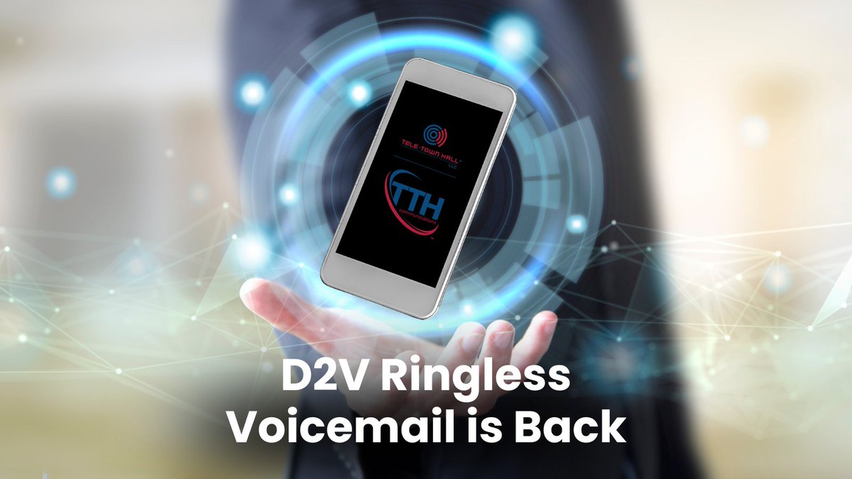 TeleTownHall's tweet photo. Looking to deliver thousands of live voicemails that feel personal — at a fraction of the cost? Our live D2V puts your message directly in your audience's voicemail. 

Better received than robocalls &amp; ready to deploy same day.

🔗 https://t.co/awM5pYujgD

#TTH #Election2026 https://t.co/GDnCJQegaz
