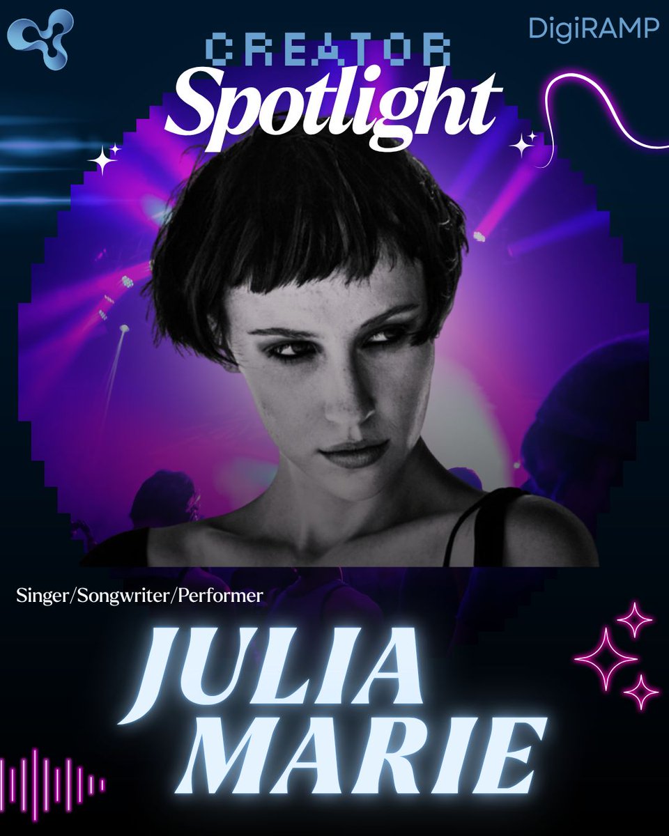 digiramp's tweet image. 🎤 DigiRAMP Creator Spotlight
Next up: Julia Marie.

A singer-songwriter with a soulful, genre-blending sound, working with top industry producers.

Start your journey.
🔗 digiramp.com #DigiRamp #ArtistsCommunity