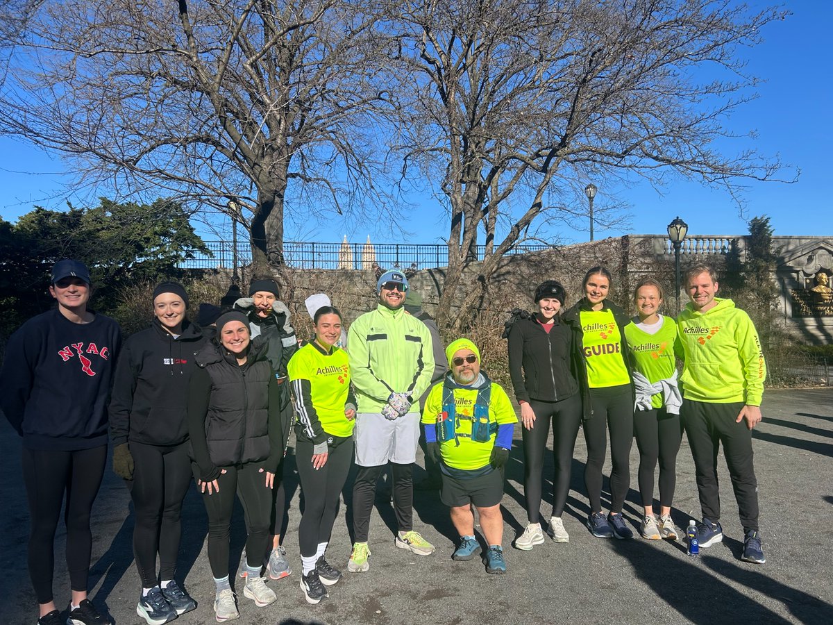 achillesintl's tweet photo. #FundraiserFriday Shoutout to our amazing Team Achilles charity runners who absolutely crushed the #UnitedNYCHalf earlier this month and raised over $87,000 to support athletes with disabilities. Our work would not be possible without your dedication and support. #GoAchilles https://t.co/3BebM2q7Jk