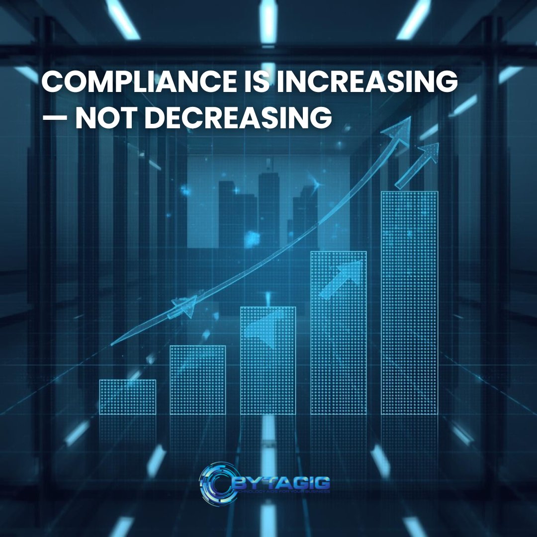 Compliance Is Increasing, Not Decreasing.

Healthcare, finance, construction, government contractors…
Regulatory requirements are tightening.

Bytagig helps businesses:
✅ Assess gaps
✅  Implement security controls
✅   Document policies
✅   Prepare for audits

Security isn’t