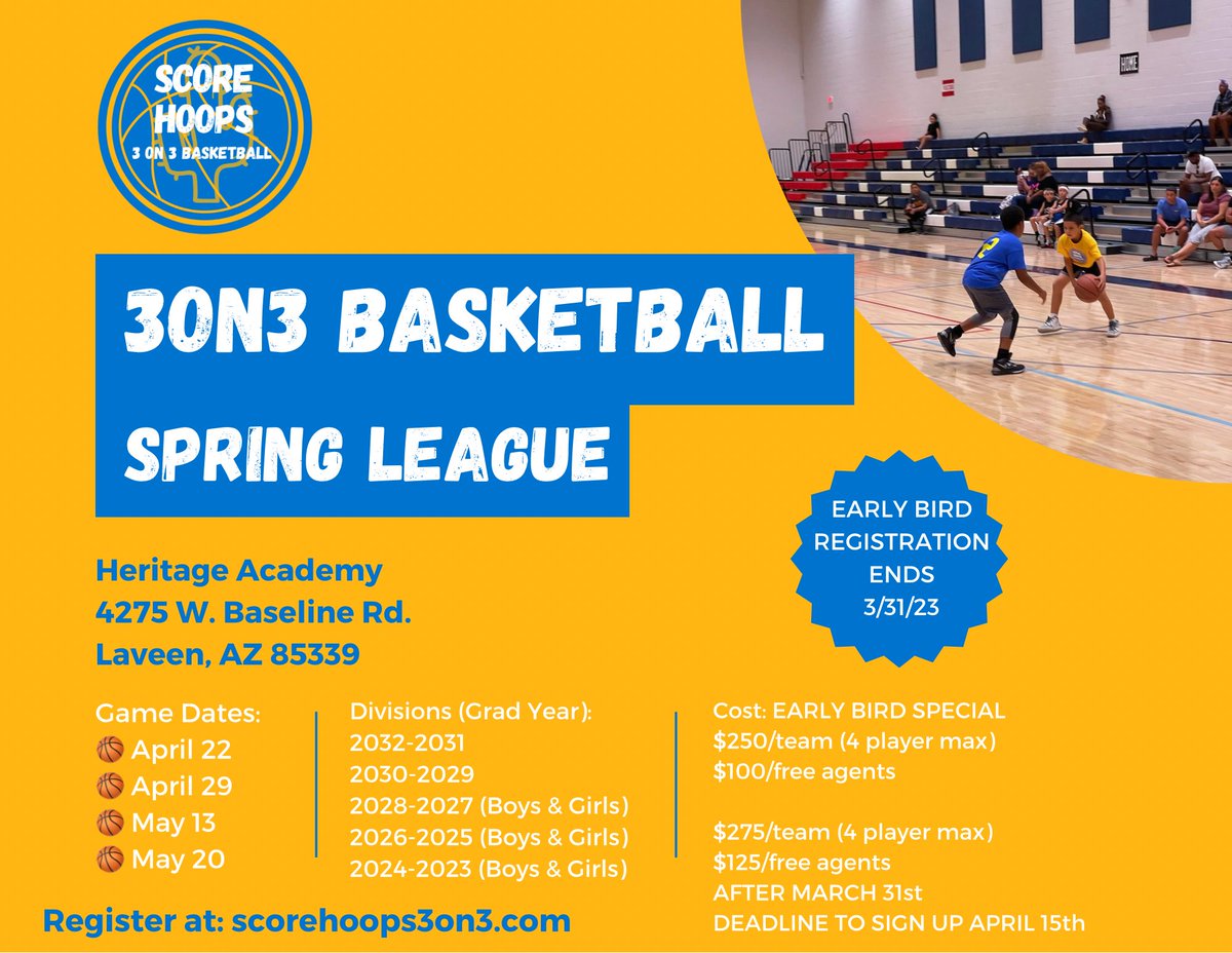 ScoreHoops3on3's tweet photo. Only 2 Weeks Left! - https://t.co/cHnjlBszU0 https://t.co/UvjsR0vcmw