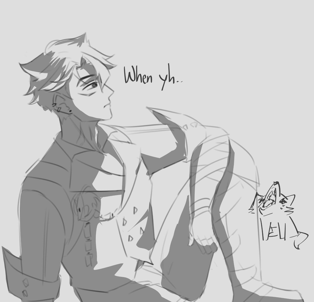 landack_'s tweet photo. Wriothesley getting jailed or pregnant.. Whyy mihoyo https://t.co/oy2bDe7h7j