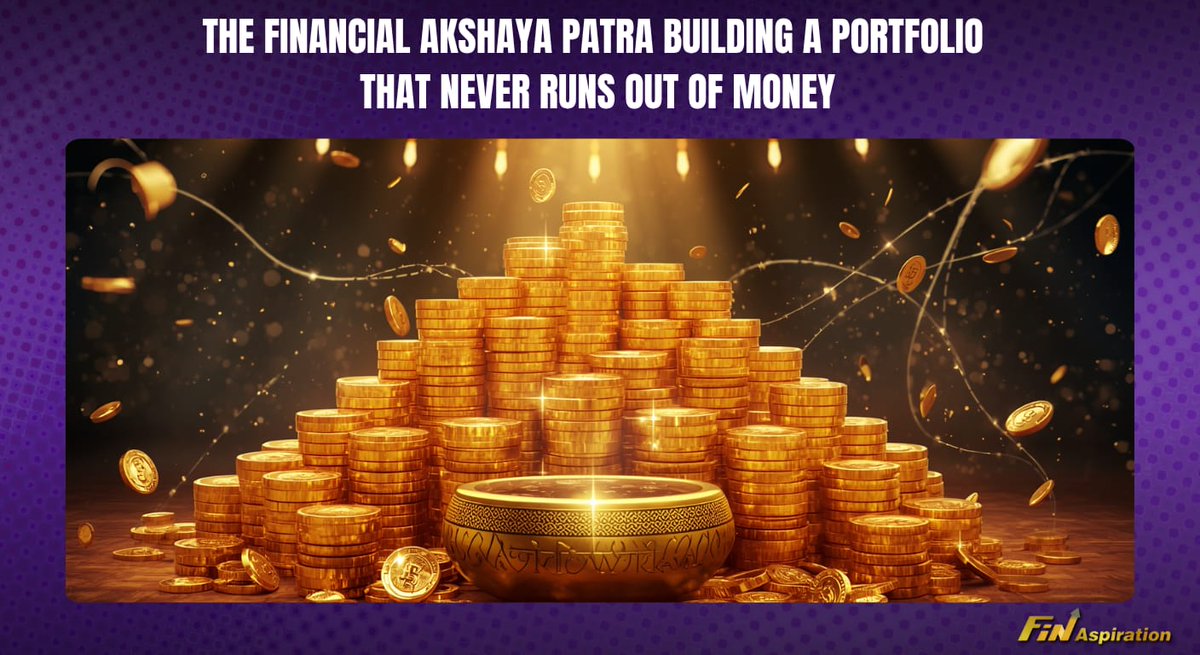 FinAspiration's tweet image. 👉 What if your bank account never ran out of money? 

🌟 In 2026, we have a financial version of the Inflation Adjusted Passive Income 

👉Here is how to build yours. 🧵👇

 #PersonalFinance #NammaBengaluru #Investing #sip #mutualfunds