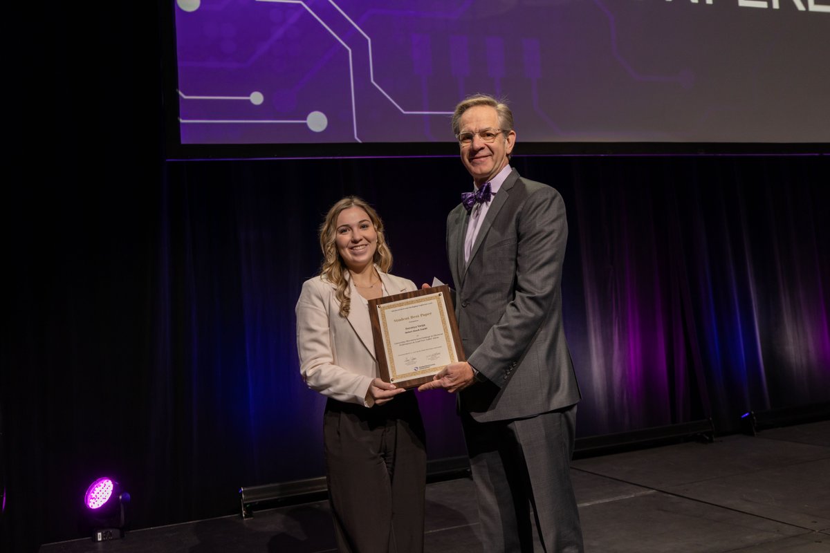 Congrats to Dorottya Varga of Robert Bosch GmbH (Budapest, Hungary) on winning Best Paper! 👏

Her work on lead-free solder joint reliability is advancing electronics performance.

#STEM #Engineering #Innovation #WomeninS