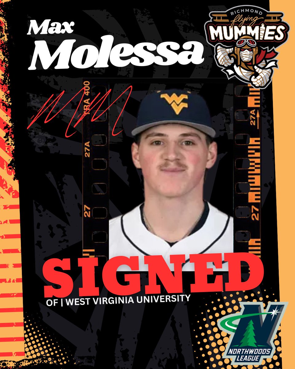 FlyingMummies's tweet photo. Signed. ✍️

Max Molessa is headed to Richmond.

⚾️ OF | L/R
🎓 West Virginia University

3x First Team All-State.
2024 Little Kanawha Conference Player of the Year.
Multi-sport champion with a winning pedigree.

Let’s get to work. 🔥

#wrappedinfun 

https://t.co/7Sutl2cgzC https://t.co/lI9pI2bMuu