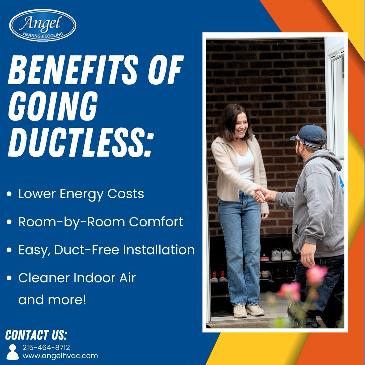 AngelHVAC's tweet photo. 🌬️ Ductless HVAC offers targeted comfort, fast installation, and efficient heating and cooling without major disruption.

📞 Thinking about ductless? Call (215) 464-8712 for expert installation ❄️

Learn more here: https://t.co/HJnGQyBALX https://t.co/3ZdAP9uwLh