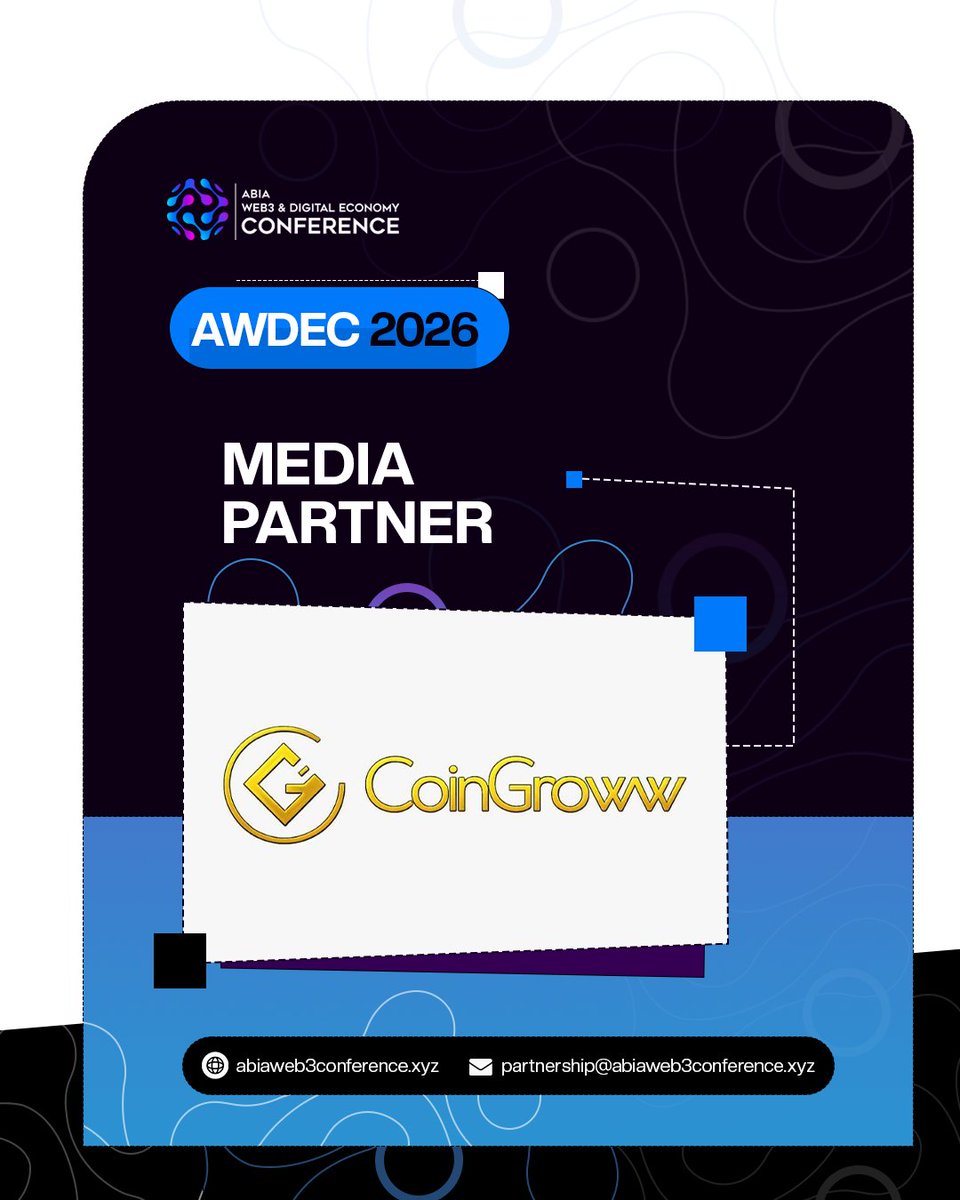 Guess who’s coming to AWDEC2026 this August…?

It’s <a href="/CoinGrowww/">Coingroww</a> one of our media partners, set to amplify the vision of AWDEC across different regions and audiences.

This is another step forward as we continue building a strong and far-reaching Web3 and digital economy