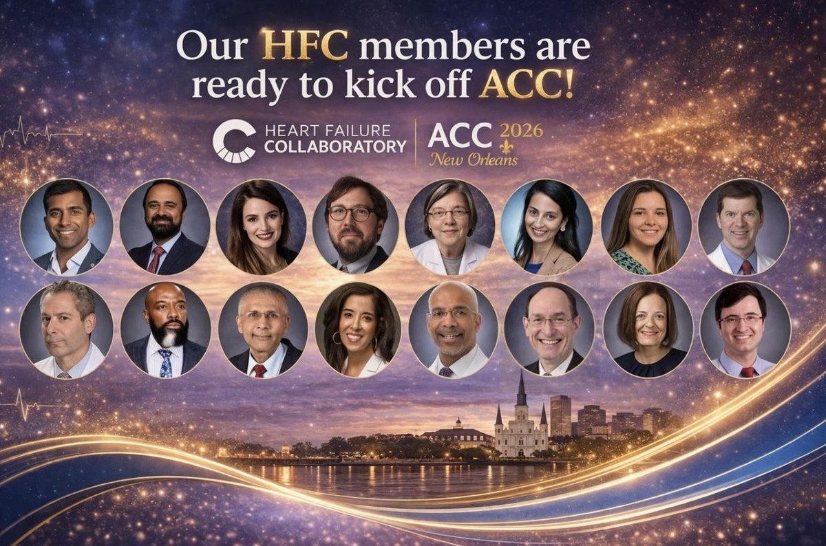 hfcollaboratory's tweet image. Ready for #ACC26 💙 Our #HFC members are set to kick off the 75th Annual @ACCinTouch Scientific Session &amp;amp; Expo in New Orleans!