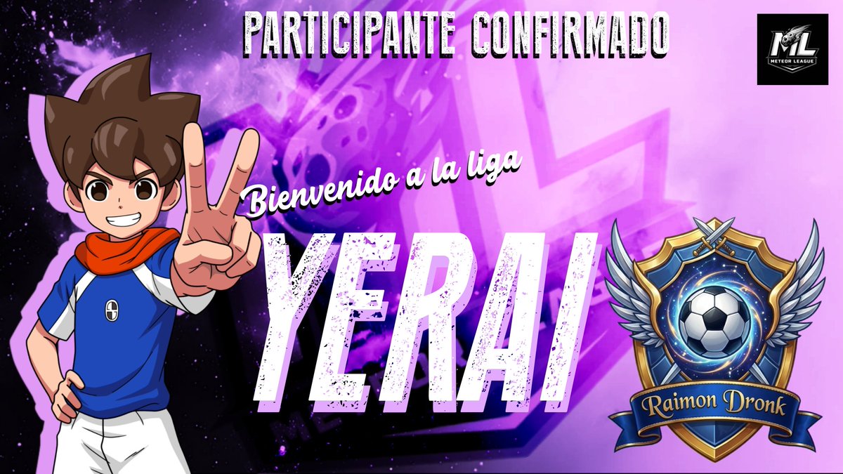 MeteorLeagueVR's tweet photo. Anunciamos oficialmente a un nuevo participante de la Meteor League⚡️

Oriundo de nuestra querida Fosterneta, viene con todo para demostrar de lo que es capaz y no está dispuesto a ceder ante nada ni nadie.

Bienvenido, Yerai☄️ https://t.co/VTFDE204Om