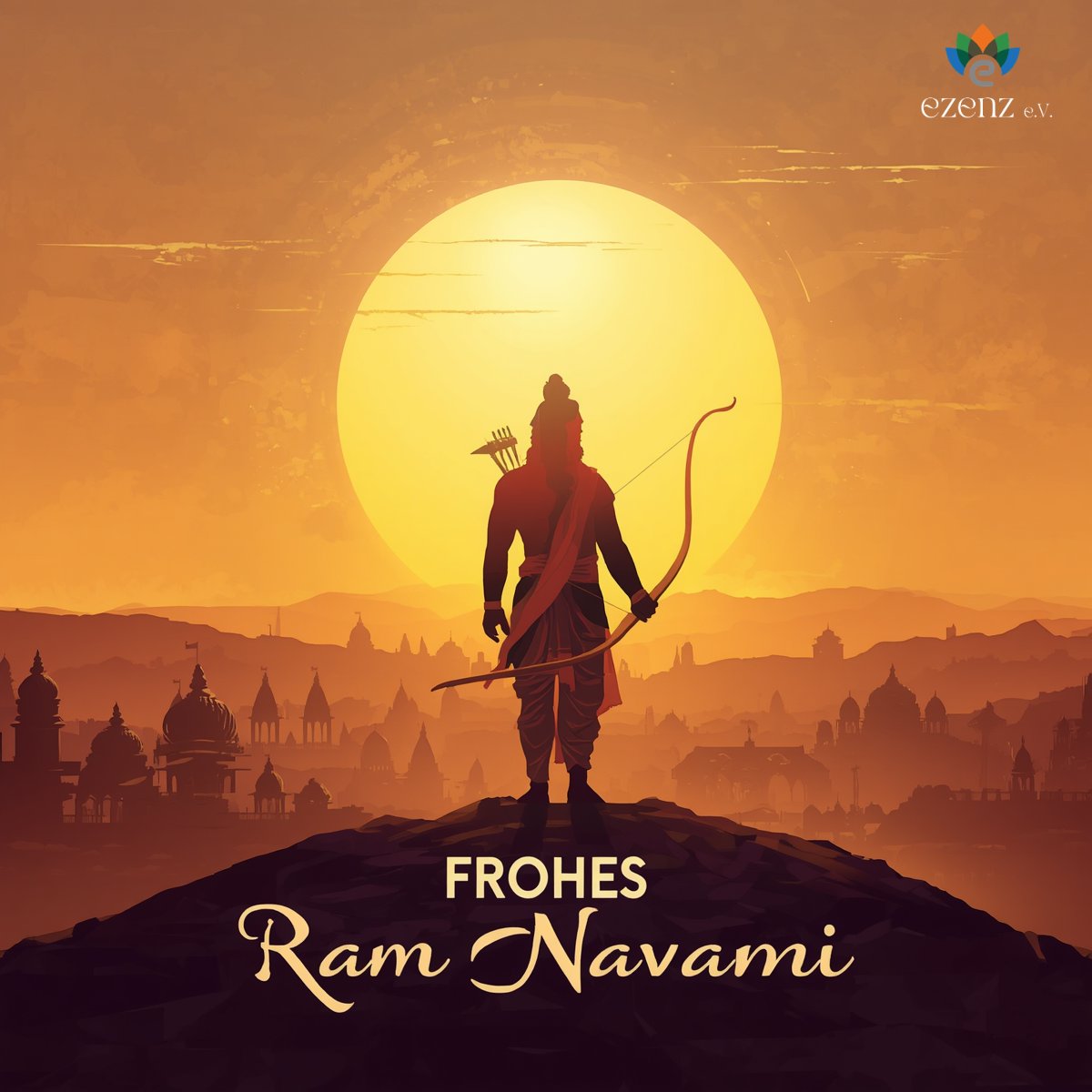IndicVox's tweet image. Ram Navami: Der göttliche Geburtstag von Rama. Er lehrte uns, Pflicht vor persönlichem Wunsch zu stellen. Diese kulturelle Weisheit bereichert das multikulturelle Deutschland. Frohe Feier! #RamNavami #HindusInDeutschland