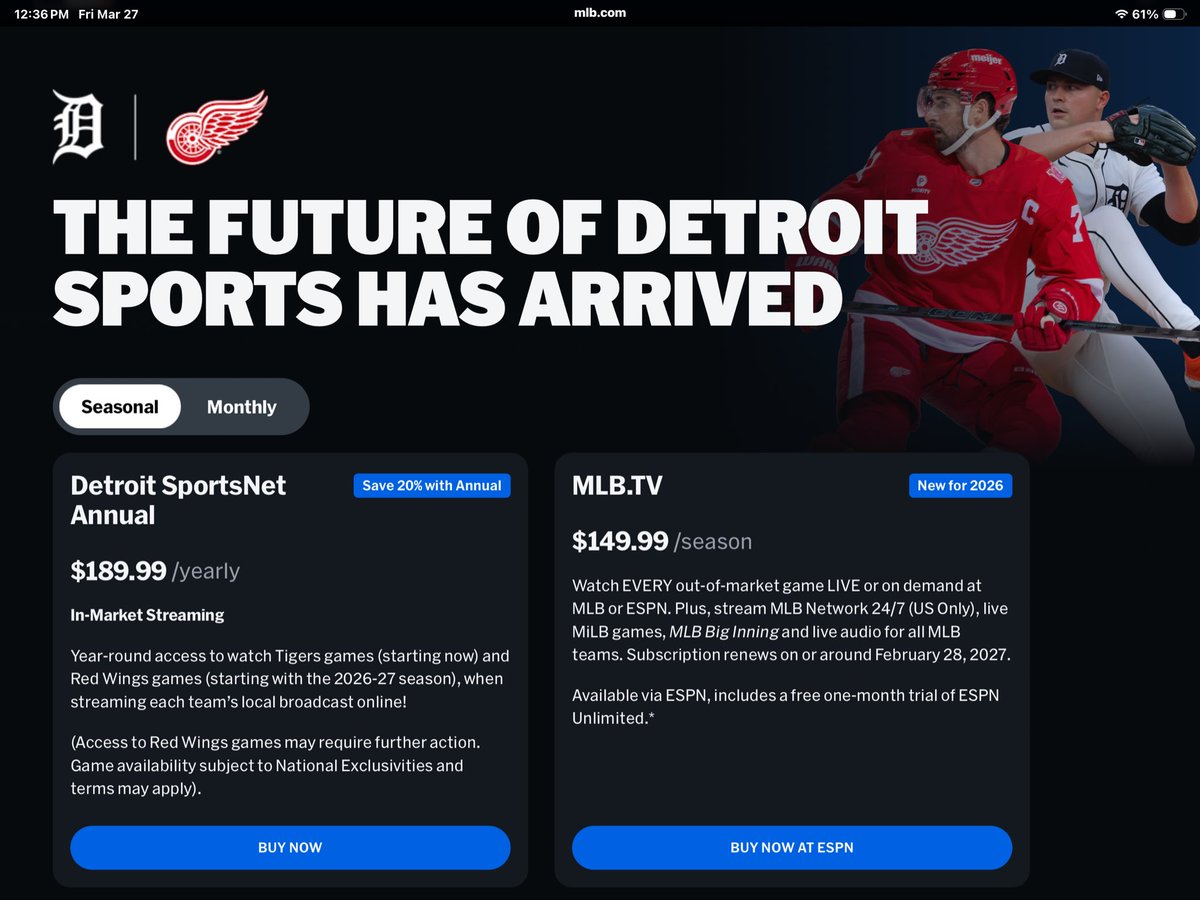 KD8BIG's tweet photo. My cable bill is already over $140 a month. I’m not going to keep adding streaming platforms just to continue to watch other programs and sporting events.
I’m going to cancel cable and forget about watching the @tigers @DetroitRedWings @DetroitPistons @MLB @Xfinity https://t.co/1t3gVC8K1H