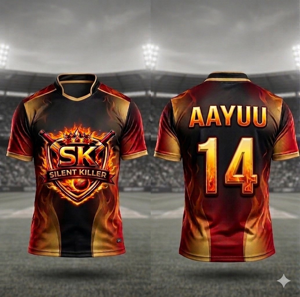 SPLOfficials's tweet photo. OFFICIAL JERSEY OF TEAM : SILENT KILLERS 🤫 

Not just a jersey… it’s a warning. ⚡🔥
Team SILENT KILLERS — where style meets dominance. We don’t make noise, we make impact. 💀🖤 https://t.co/2nxlU1V0ZB