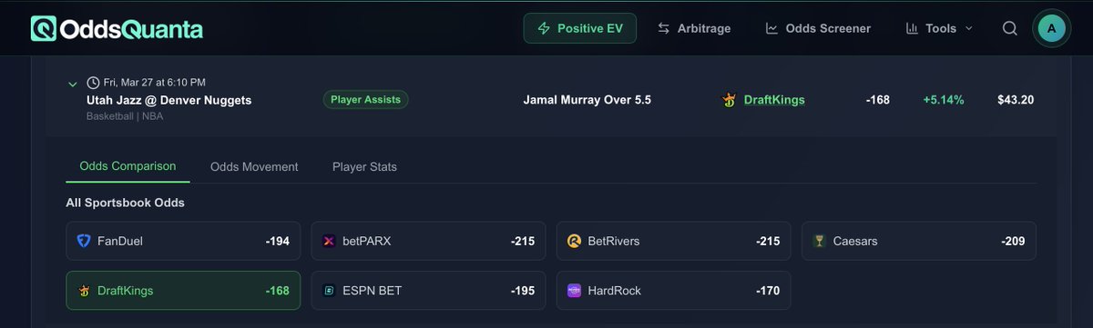 OddsQuanta tweet media
