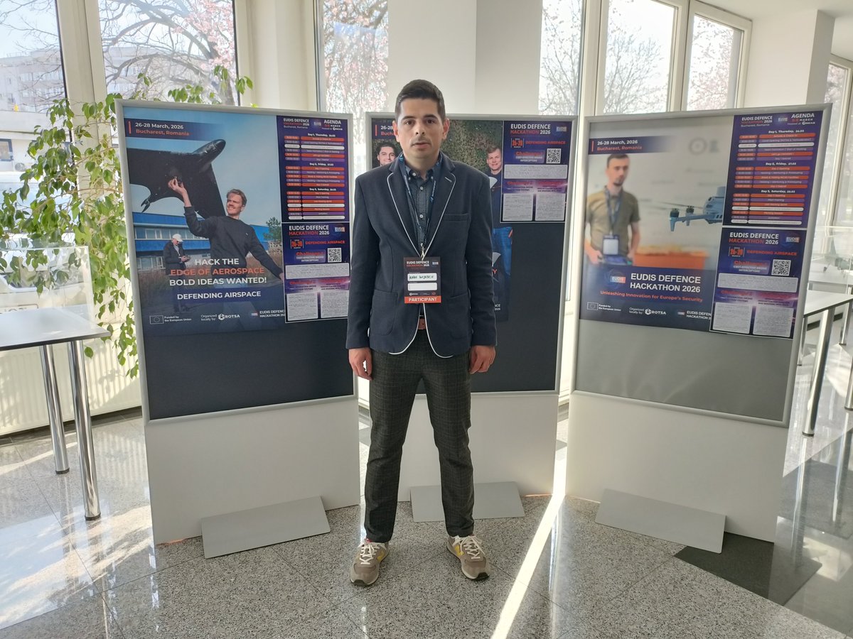 RaduDutescu's tweet image. Today at EUDIS Defence Hackathon 2026 - more context on dual-use technologies, how fast things are moving, and the opportunities opening up.
The need for innovation is real. Making it happen takes a common effort.

#DualUse #DeepTech