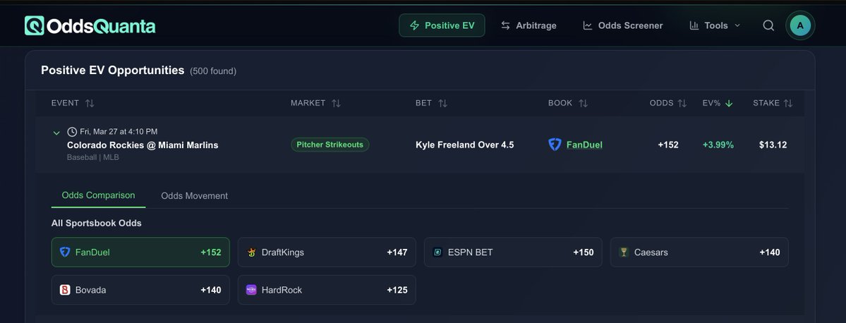 OddsQuanta tweet media