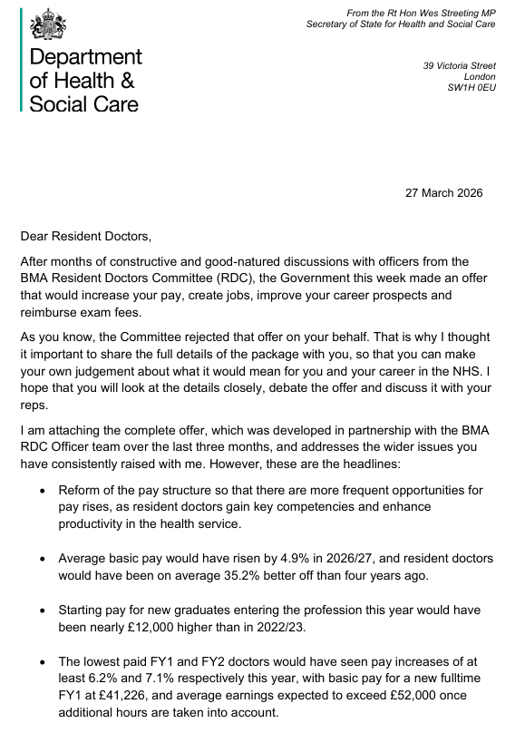 Department of Health and Social Care tweet media