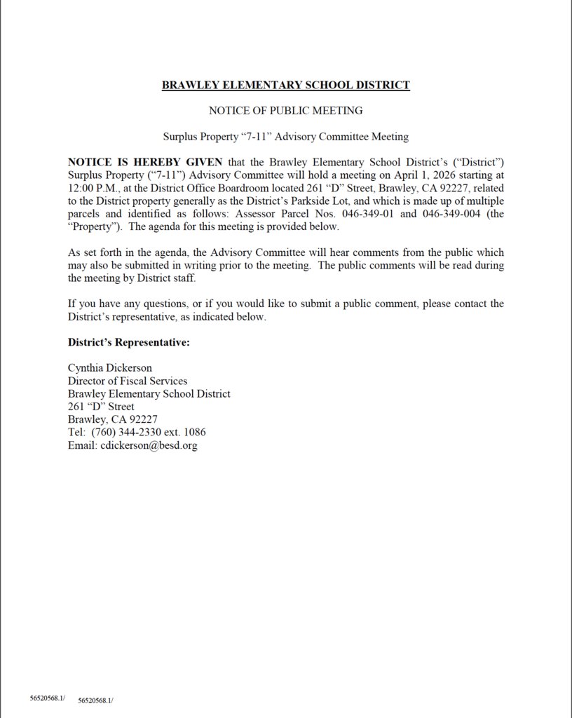 Brawley Elementary tweet media