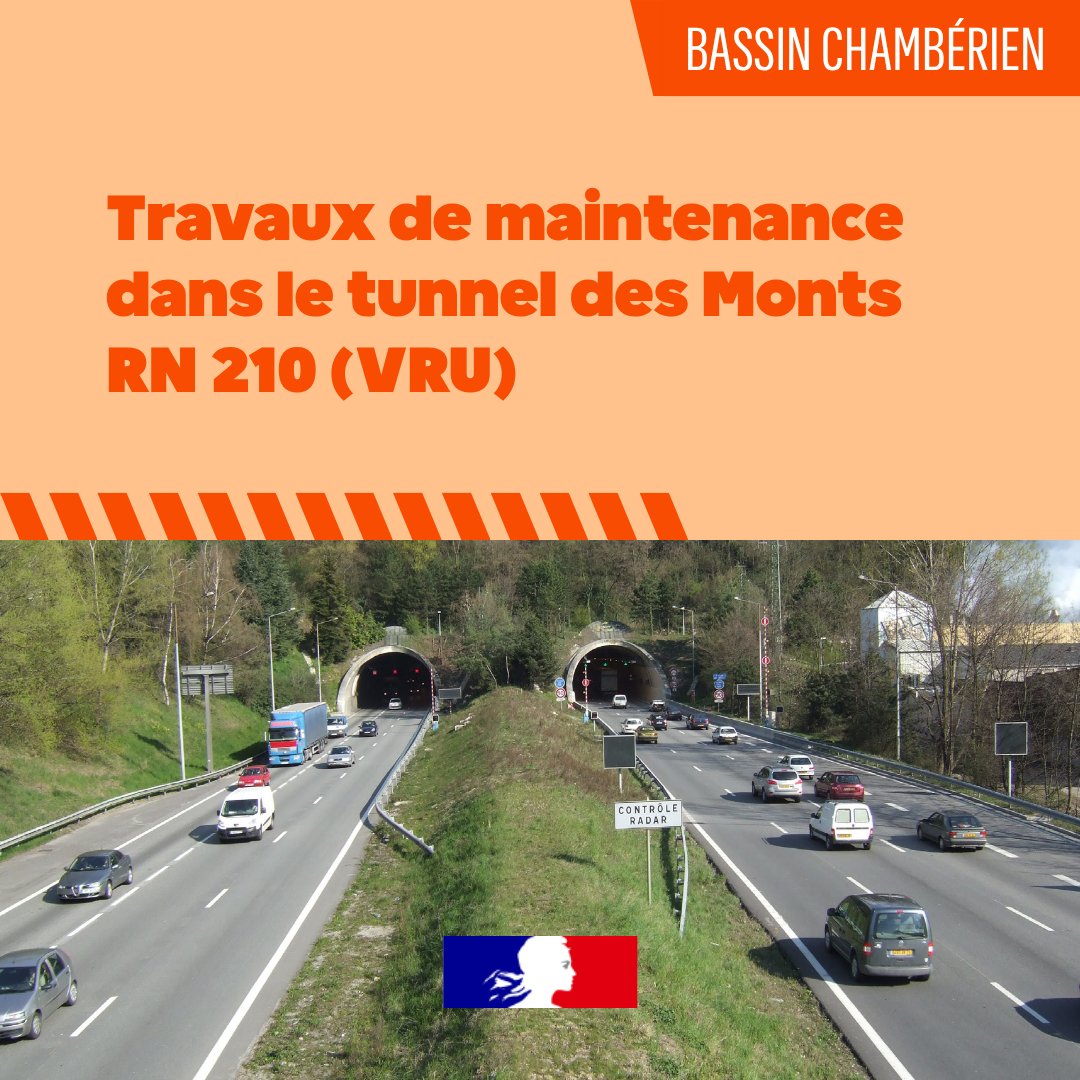 Image de Préfète de la Savoie - 🚧 #Travaux | La Direction interdépartementale des routes Centre-Est réalisera la semaine prochaine 